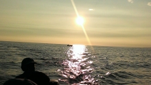 Sunset while fishing